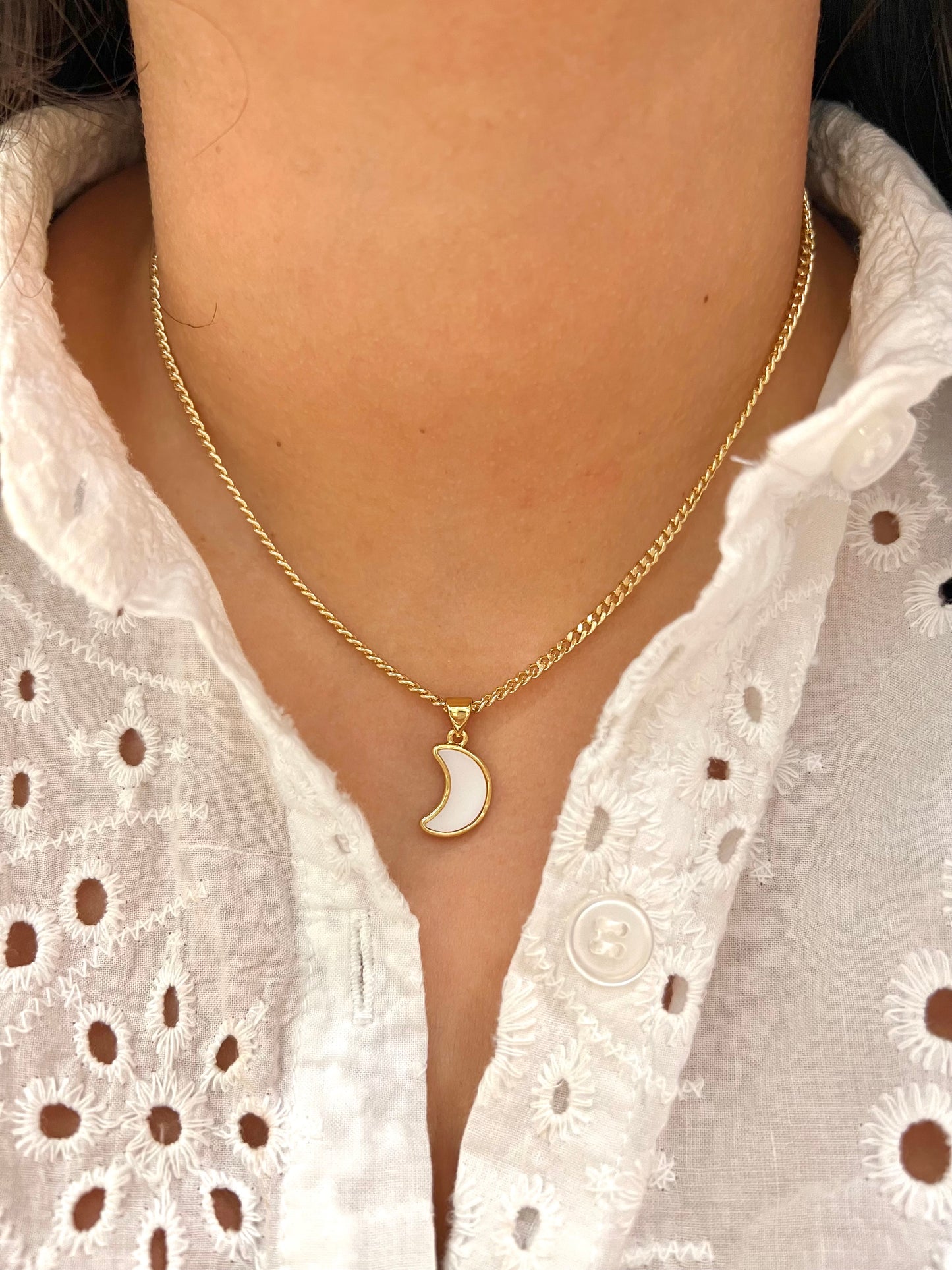 Necklace with moon